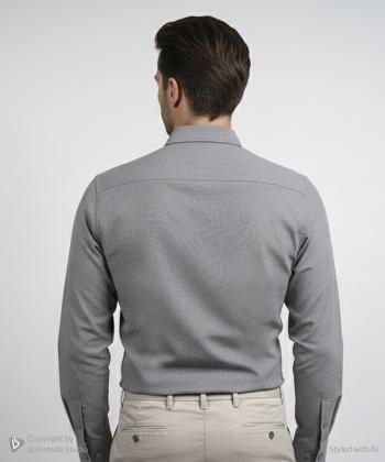 پیراهن آستین بلند مردانه زاگرس مدل 10300293