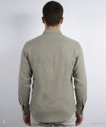 پیراهن آستین بلند مردانه زاگرس مدل 10300474