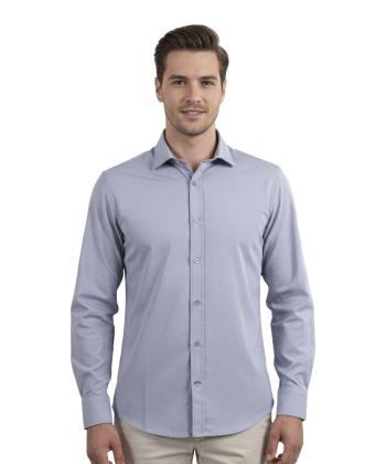 پیراهن آستین بلند مردانه زاگرس مدل 10300156