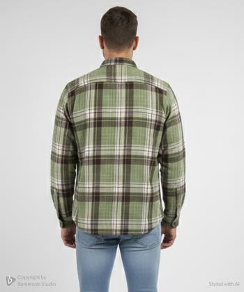 پيراهن آستين بلند مردانه ال سي وايكيكي كد W553003Z8