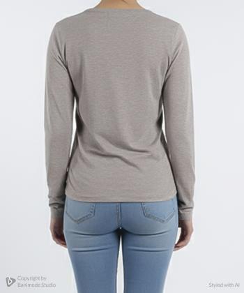 تیشرت آستین بلند زنانه ال سي وايكيكي مدل W570261Z8