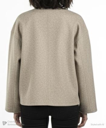 پالتو کوتاه زنانه پینکی مدل 1268