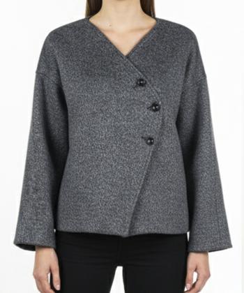 پالتو کوتاه زنانه پینکی مدل 1268