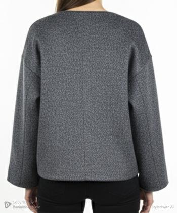 پالتو کوتاه زنانه پینکی مدل 1268