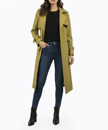 بارانی بلند زنانه پینکی مدل 1101