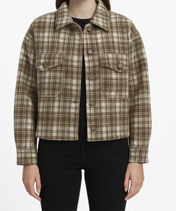 شومیز پشمی آستین بلند زنانه پینکی مدل 1137