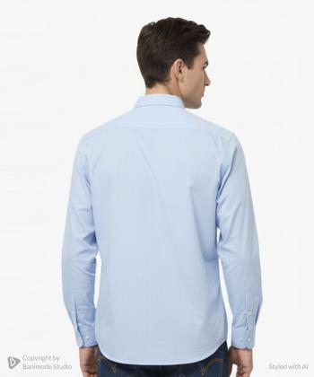 پيراهن آستين بلند مردانه كوتون كد 6WAM60122HW