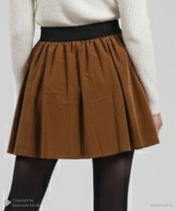 دامن مخمل زنانه ریس مدل 1086003