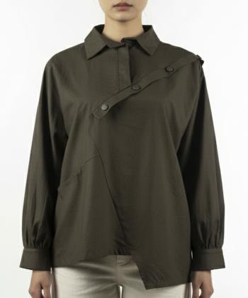 مانتو کژوال کوتاه زنانه ریس مدل 1026011