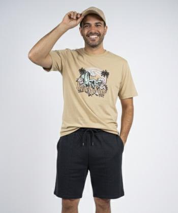 ست تیشرت و شلوارک راحتی مردانه سه دو مدل 6WM37NT2461