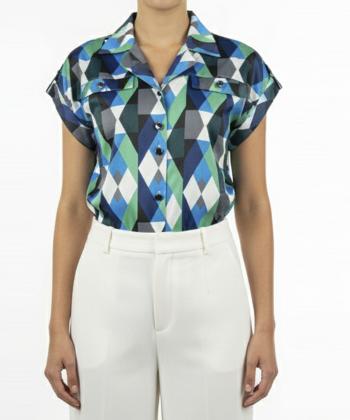 تاپ طرحدار زنانه ریسانی مدل 12743