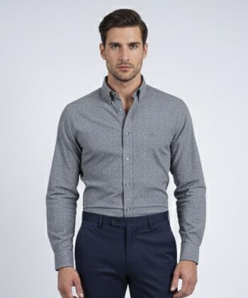 پیراهن آستین بلند مردانه پيركاردين مدل 9904318