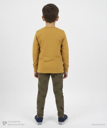 ست تیشرت و شلوار پسرانه سه دو مدل 6WK37NT2331