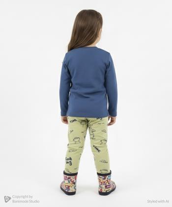 ست تیشرت و شلوار دخترانه سه دو مدل 6WK37NT2401