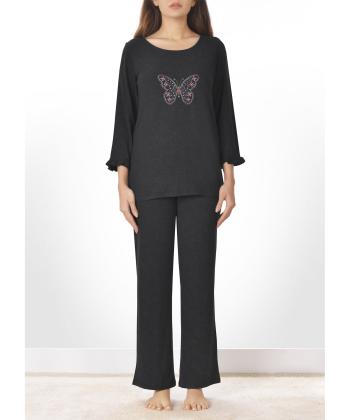 ست بلوز آستين بلند و شلوار زنانه ناربن كد WS3974