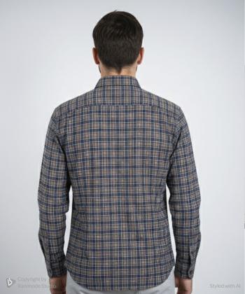 پیراهن آستین بلند مردانه ال آر سی مدل 165416