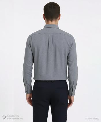 پیراهن آستین بلند مردانه ال آر سی مدل 165603