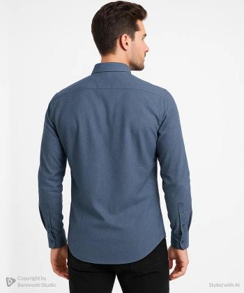 پیراهن آستین بلند مردانه ال آر سی مدل 165423