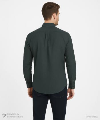 پیراهن آستین بلند مردانه ال آر سی مدل 165603