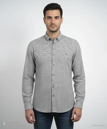 پیراهن آستین بلند مردانه ال آر سی مدل 165603