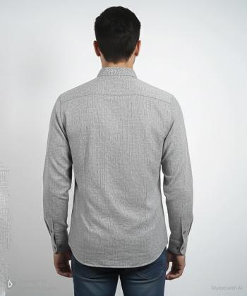 پیراهن آستین بلند مردانه ال آر سی مدل 165603