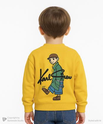 تيشرت آستين بلند پسرانه مندوست كد 17202