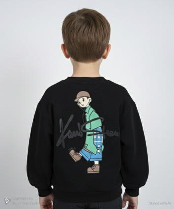 تيشرت آستين بلند پسرانه مندوست كد 17202