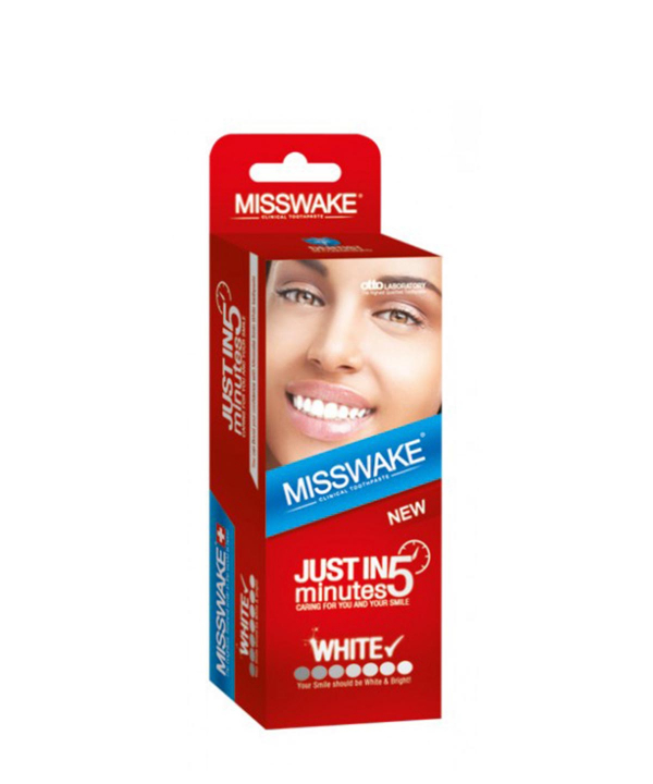 خمیر دندان سفید کننده میسویک Misswake مدل Just In 5 Minutes حجم 50 میلی‌لیتر