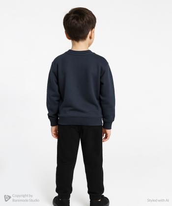 سویشرت و شلوار نخ پنبه پسرانه مندوست مدل 10791