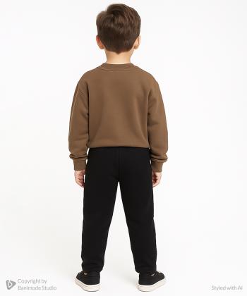 سویشرت و شلوار نخ پنبه پسرانه مندوست مدل 10791