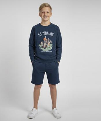 ست سويشرت و شلوارك پسرانه يو اس پولو كد 1221A16