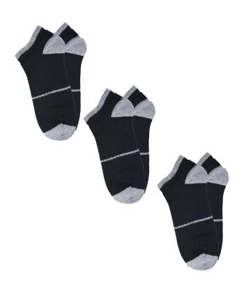 جوراب ساق كوتاه مردانه كوتون كد 6WAM80204AA بسته 3 عددی
