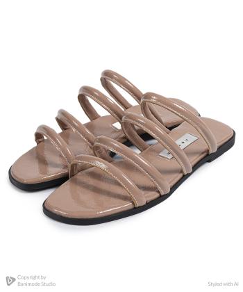 صندل زنانه چرم وگن آرتمن مدل مسی