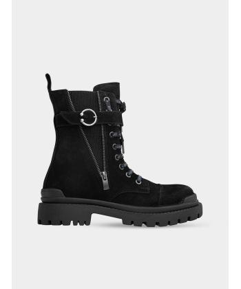 نيم بوت زنانه چرم طبيعي نوين چرم مدل 8045