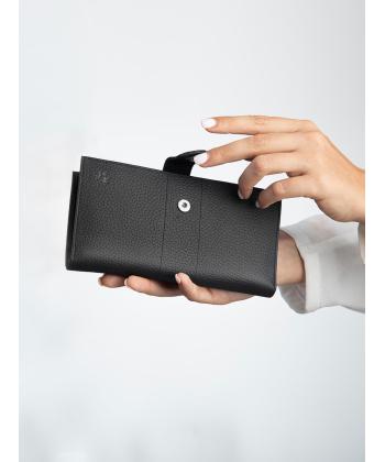 كيف پول زنانه چرم طبيعي نوين چرم مدل وايدا