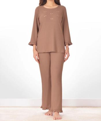 ست تیشرت آستین بلند و شلوار زنانه ناربن کد WS3965