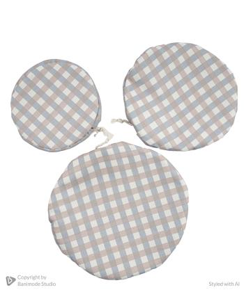 دم كني آشپزخانه سه تيكه نمك مدل چهارخانه كد 905023