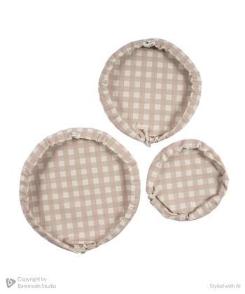 دم كني آشپزخانه سه تيكه نمك مدل چهارخانه كد 905023