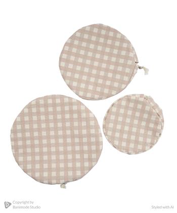 دم كني آشپزخانه سه تيكه نمك مدل چهارخانه كد 905023