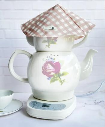 درپوش پارچه ايي نمك مدل چهارخانه كد 905026