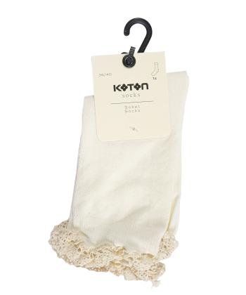 جوراب ساق بلند زنانه كوتون كد 6WAK80569AA