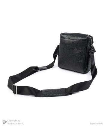 کیف دوشی چرم طبیعی مردانه نوین چرم مدل راونا