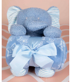 عروسک و پتو نوزاد دکو Deco مدل Elephant