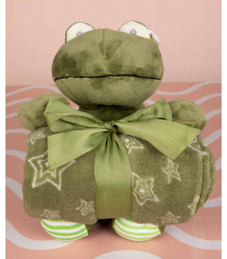 عروسک و پتو نوزاد دکو Deco مدل Frog