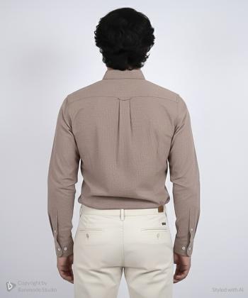 پيراهن آستين بلند مردانه برند پي لس كد AM4465