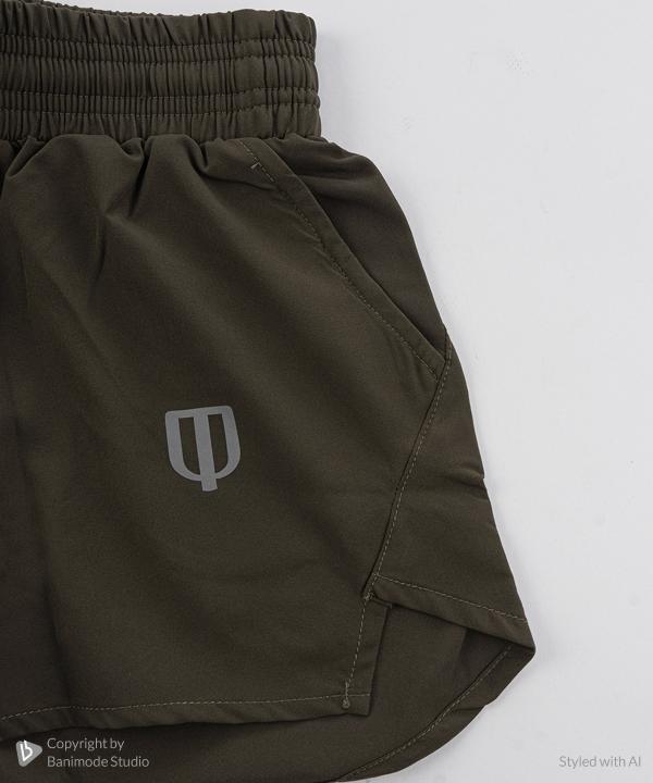 UNIPRO BOYS-JUNIOR CHALLENGER WOVEN SHORTS-OLIVES