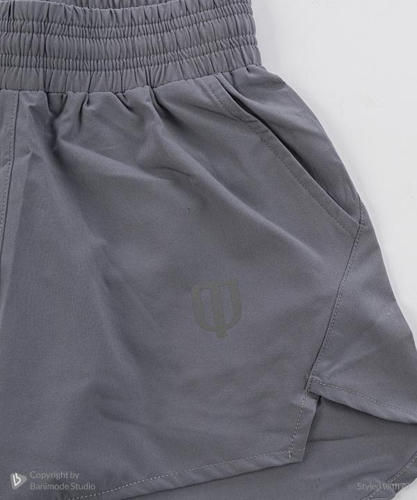 UNIPRO BOYS-JUNIOR CHALLENGER WOVEN SHORTS-SILVER