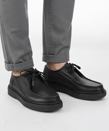 كفش روزمره چرم طبيعي مردانه آر ان اس كد 12152629