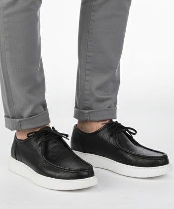 كفش روزمره چرم طبيعي مردانه آر ان اس كد 12152628