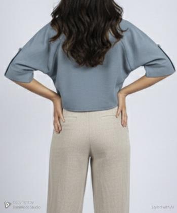 شومیز آستین کوتاه زنانه بوخی مدل P400